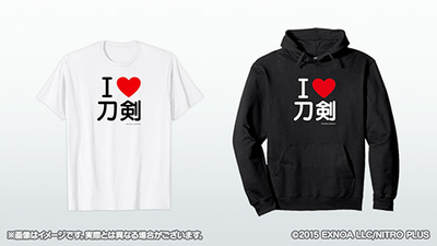 【写真】刀剣乱舞ONLINE Iラブ刀剣 Tシャツ／パーカー・1