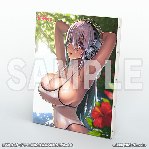 すーぱーそに子 描き下ろしキャンバスアート 白水着 Ver.」8/7(金)発売